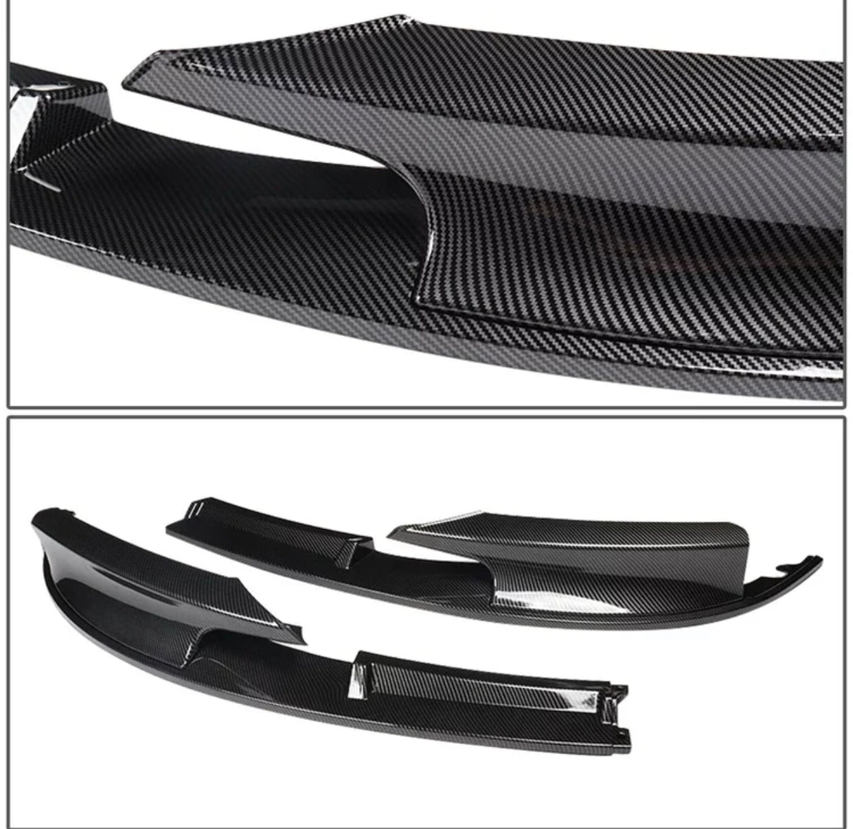 BMW 3 Series F30 M Sport Front Splitter Bodykit (2012-19) CARBON LOOK