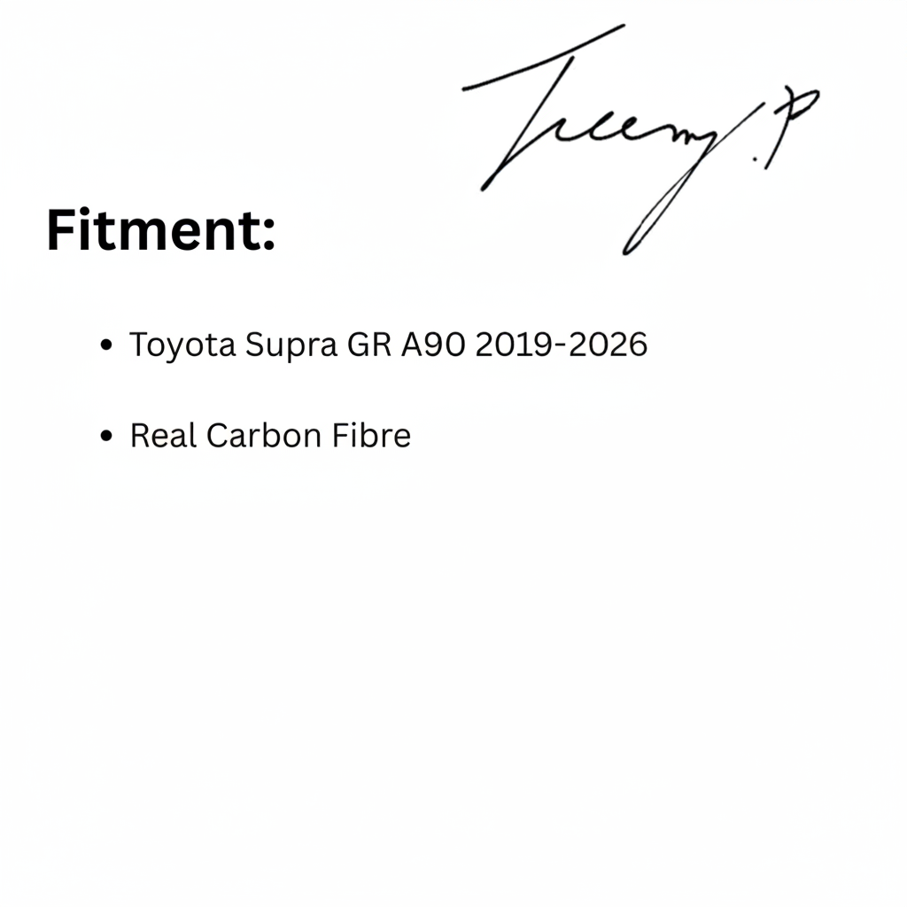 Toyota Supra A90 2019 - 2026 MZ Style Carbon Fibre Rear Diffuser