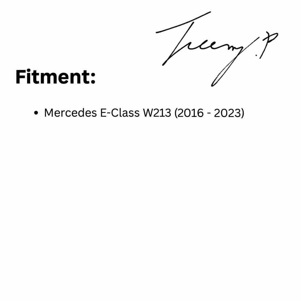Mercedes E-Class W213 4DR 2016 - 2023 AMG E53 Conversion Kit Carbon Rear Diffuser Tailpipes