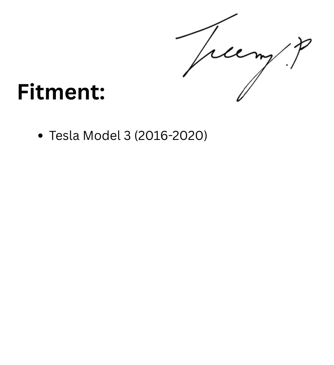 Tesla Model 3 Full Carbon Fiber Rear Bumper Lower Diffuser (2016-2020)