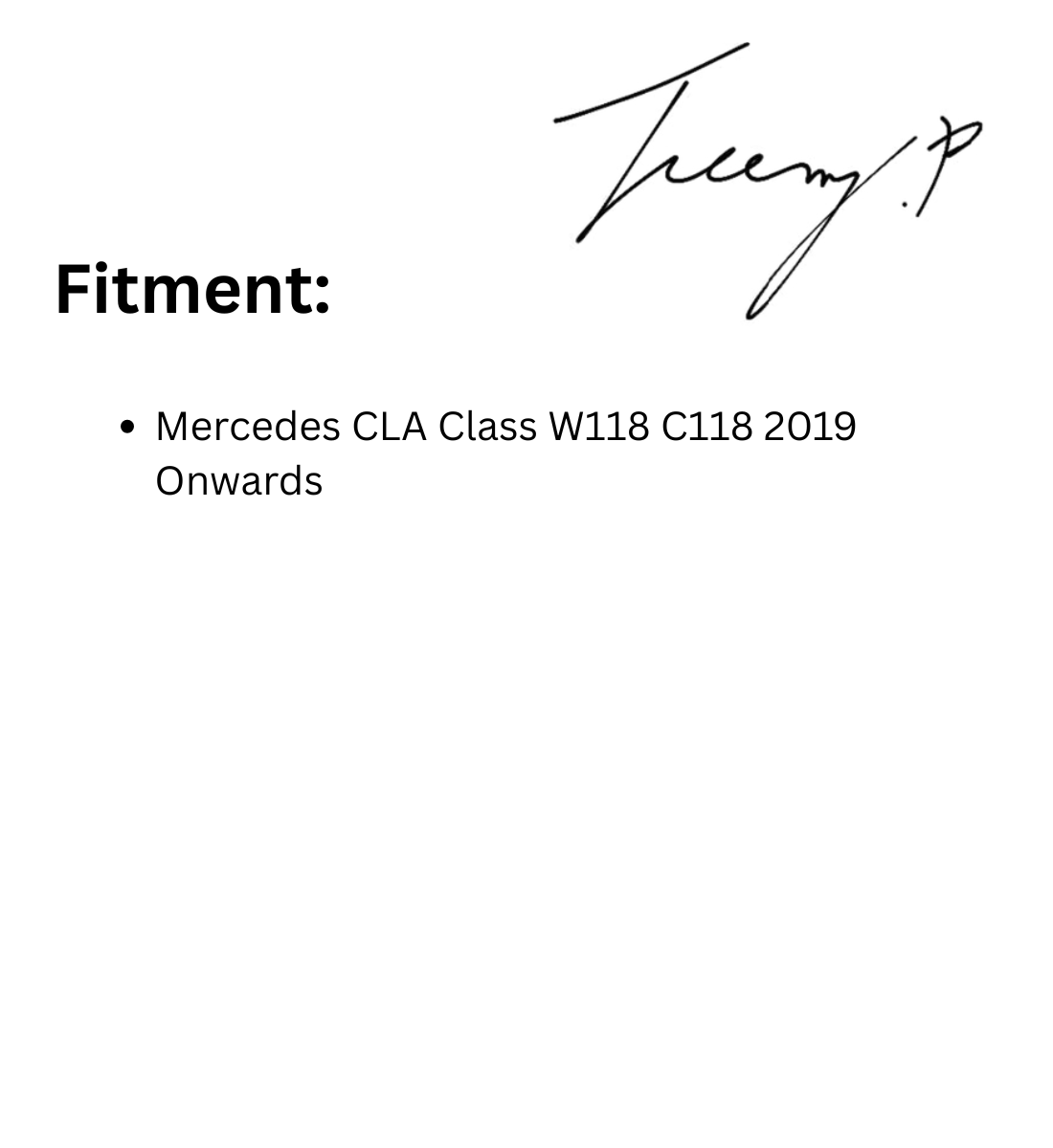 Mercedes CLA Class W118 C118 CLA45S AMG Rear Diffuser (2019+)
