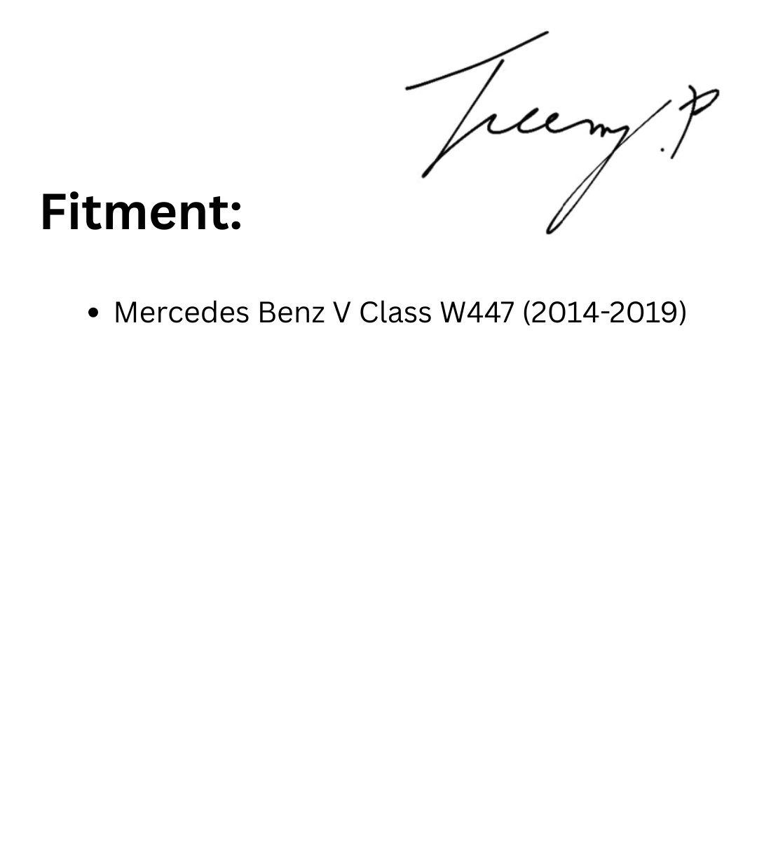 Mercedes Benz V Class W447 (2014-2019) Diamond Front Upper Grille Grill