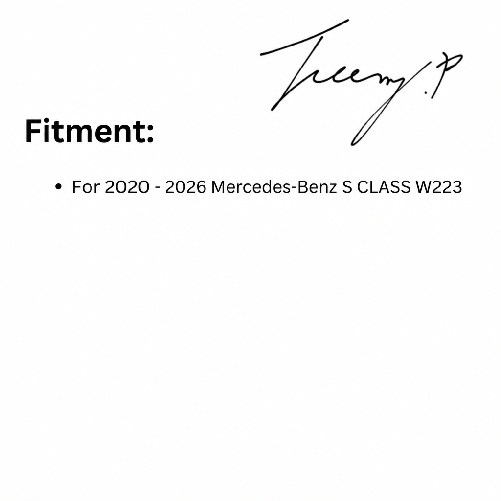 Mercedes S-Class W223 AMG Line (2020+) BS Style Gloss Black Bodykit Splitter Spoiler