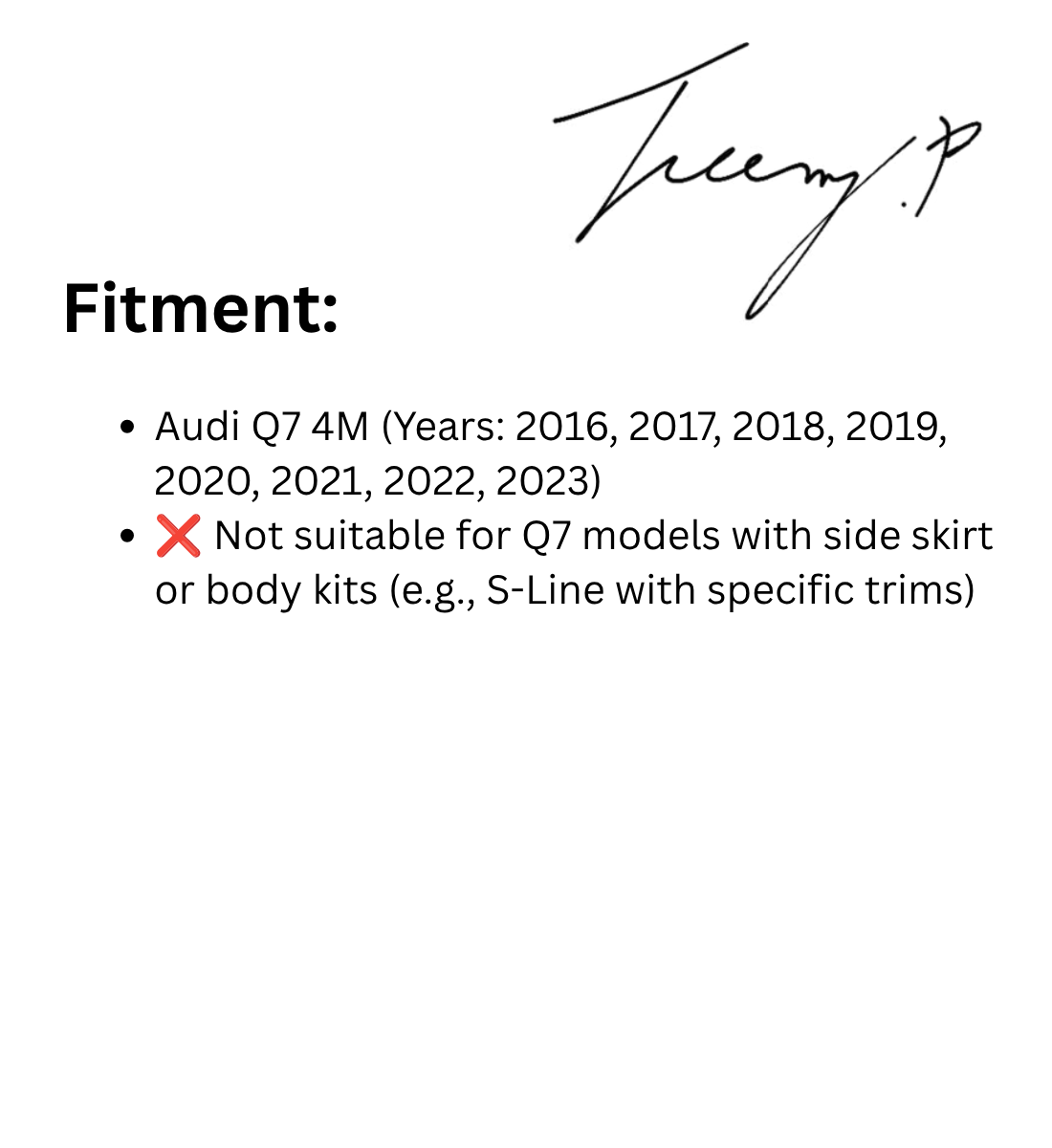 OEM-design aluminum and ABS side step running boards installed on a 2016-2023 Audi Q7 (4M)
