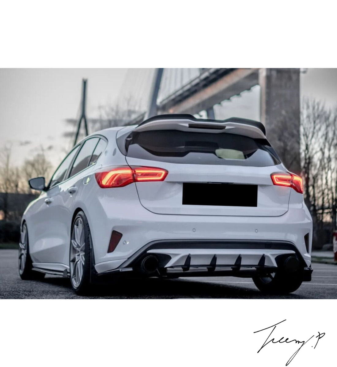 Ford Focus Hatchback (2019-2020) ST Style Rear Spoiler(Ecoboost)