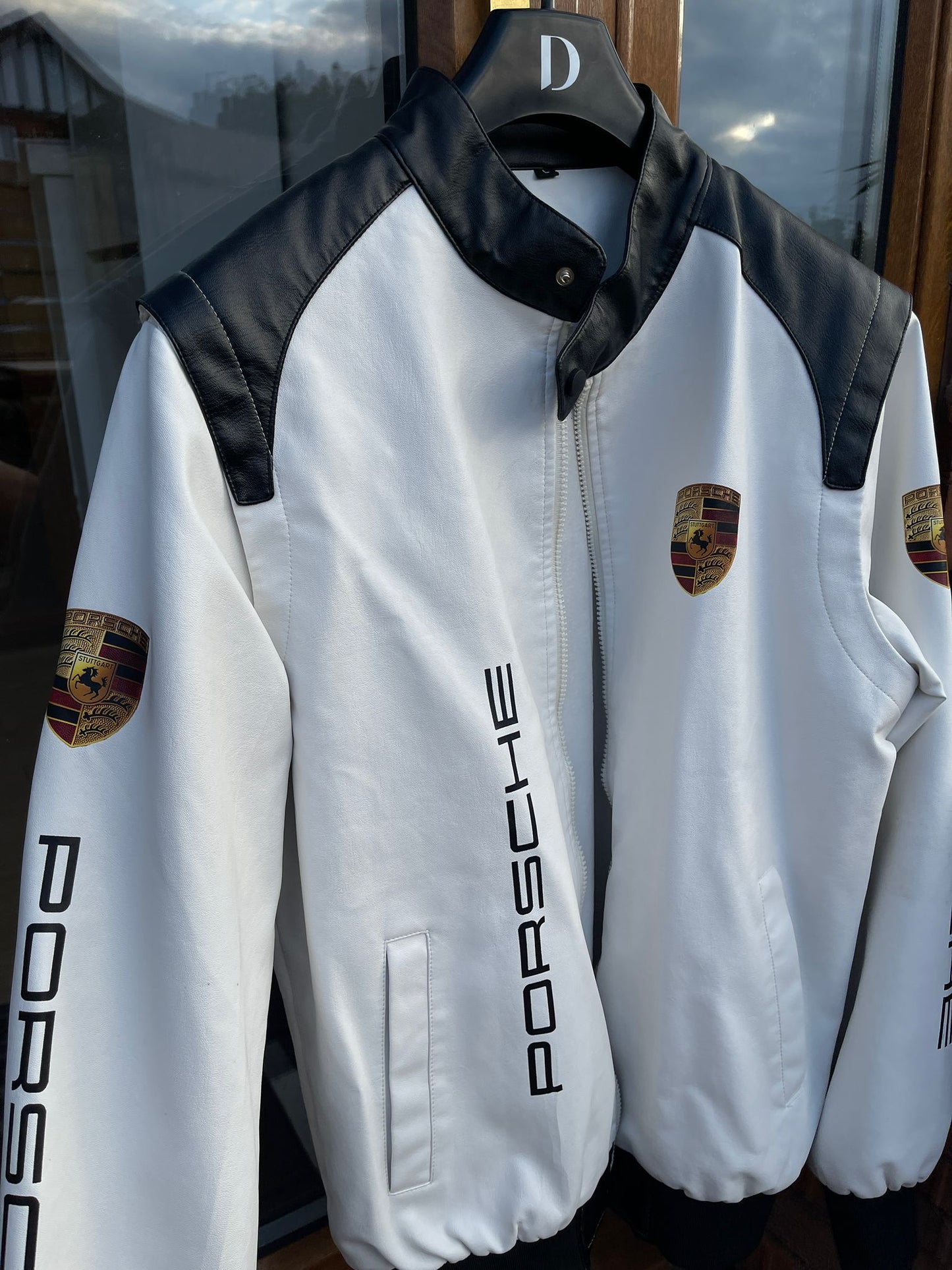 Porsche Jacket Leather Embroidered Unisex F1 Formula 1 Vintage Limited Edition Coat Men & Women Hoodie Racing Jacket