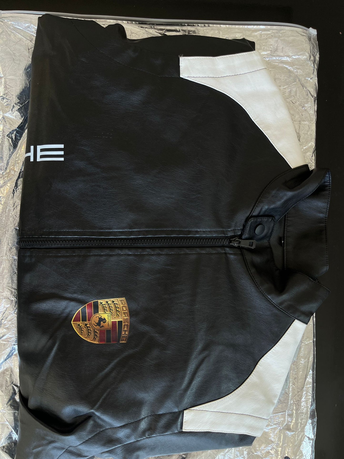 Porsche Jacket Leather Embroidered Unisex F1 Formula 1 Vintage Limited Edition