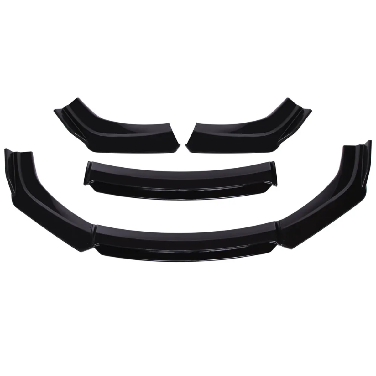 Audi A1 S-Line Gloss Black Front Bumper Lip Spoiler Splitter (2018–Present)