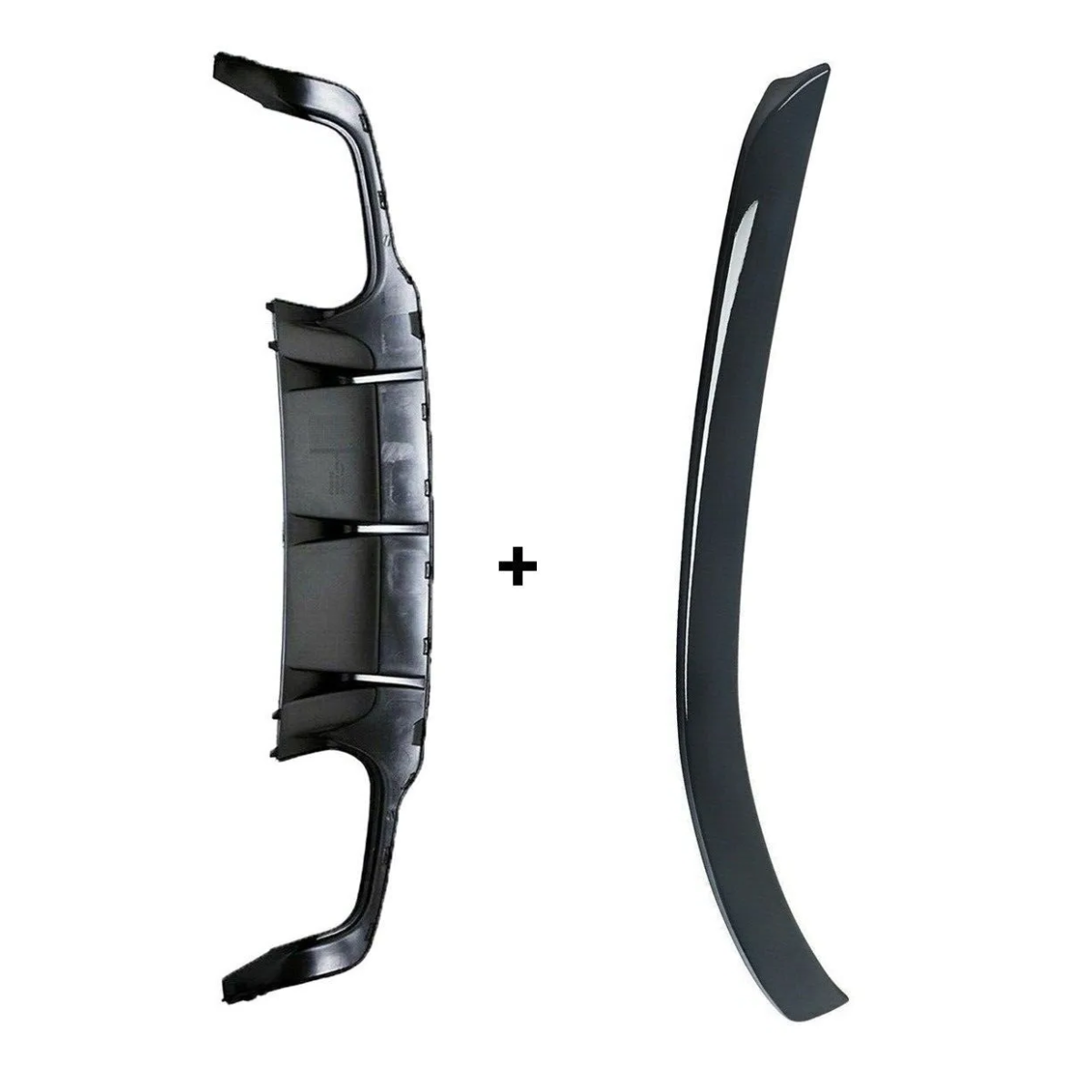 Mercedes C-Class W204 (2012-2014) AMG Rear Spoiler & Bumper Diffuser Bodykit