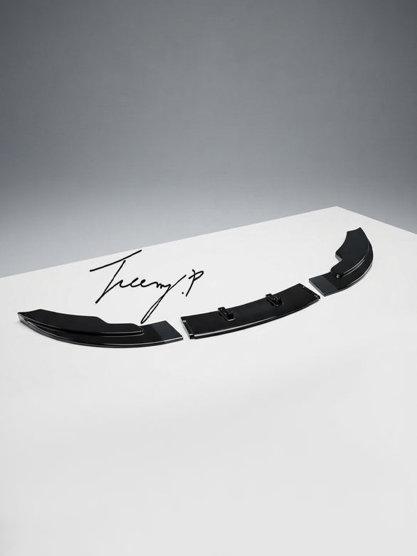 Ford Fiesta Mk7 2012-2017 front gloss black splitter spoiler lip