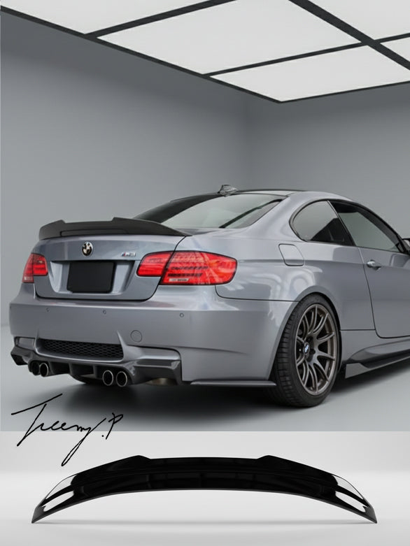 Spoiler BMW E92 Coupé Serie 3 2007-2010 – CSL Style, ABS Nero Non Verniciato, Pronto Per Verniciatura