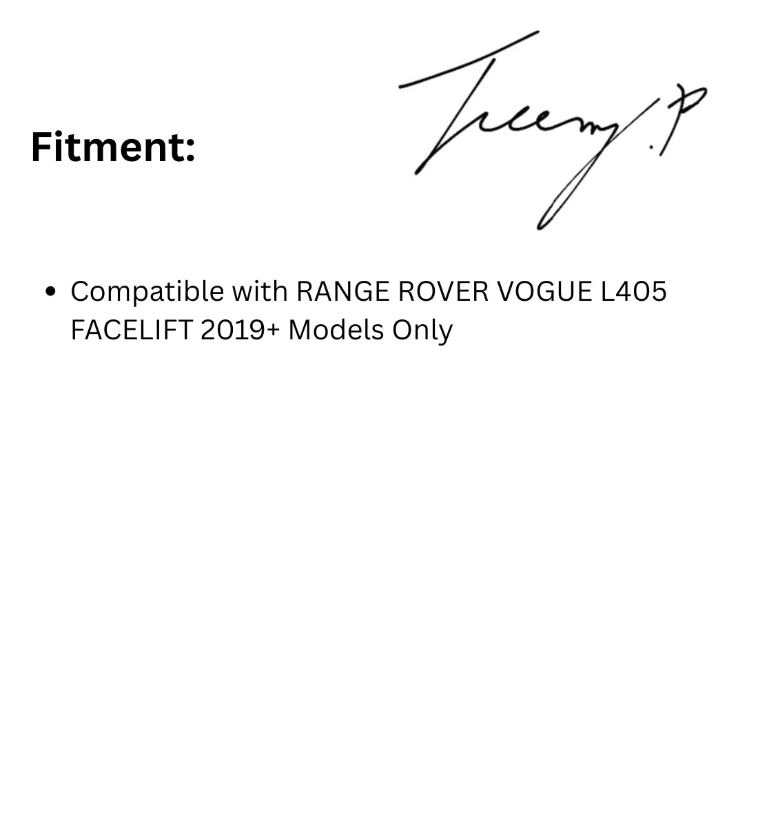 Range Rover Vogue L405 (2018+)
