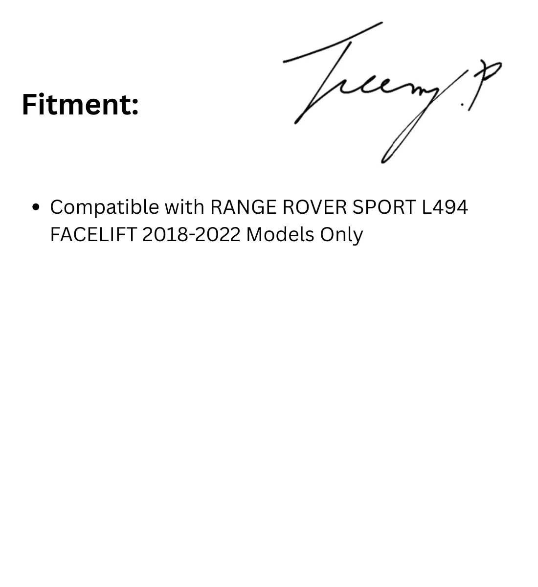 Range Rover Sport L494 Facelift (2018-2022)
