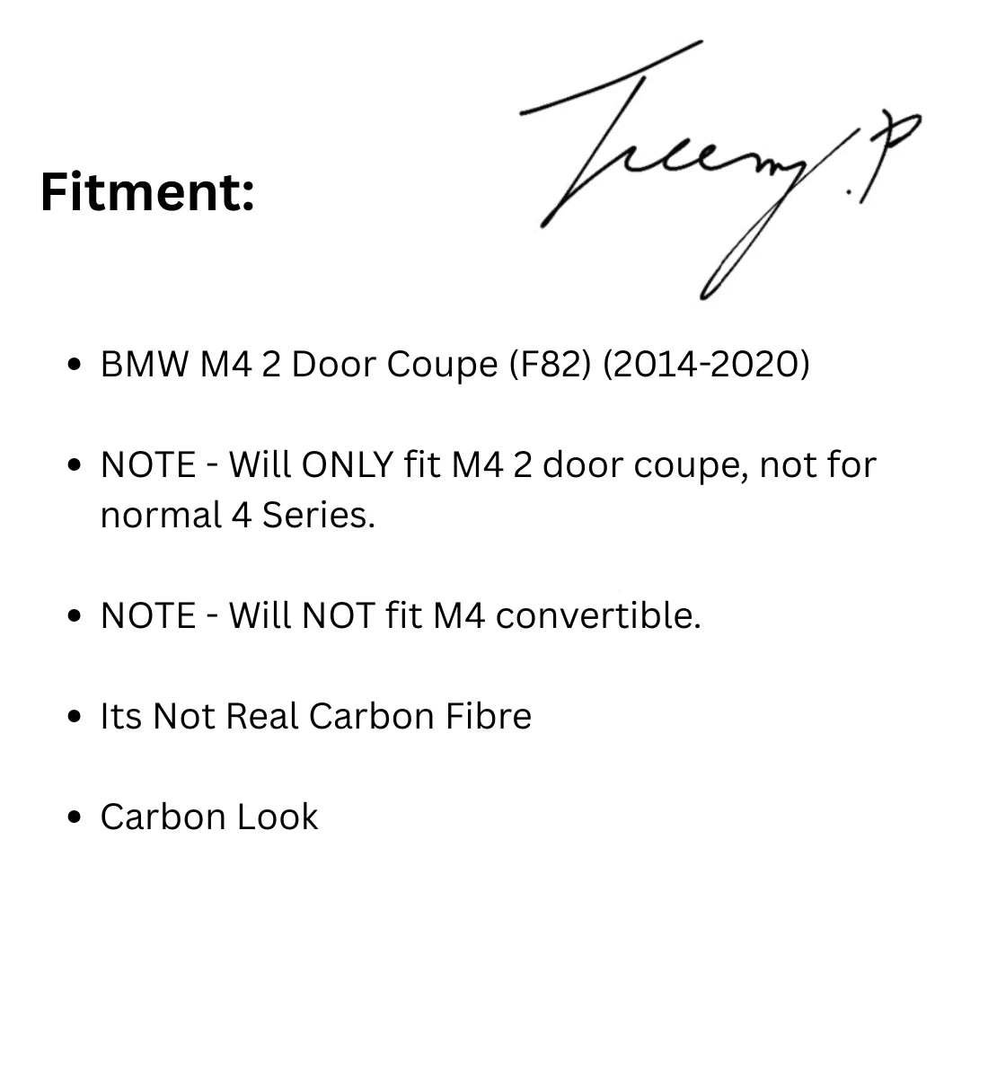BMW M4 F82 F83 (2014-20)