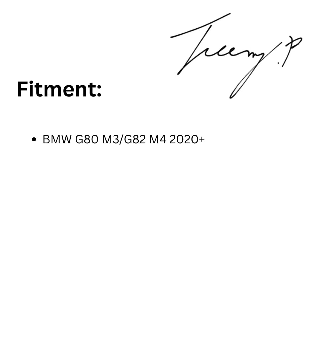 BMW M3/M4 G80 G82 (2020+)