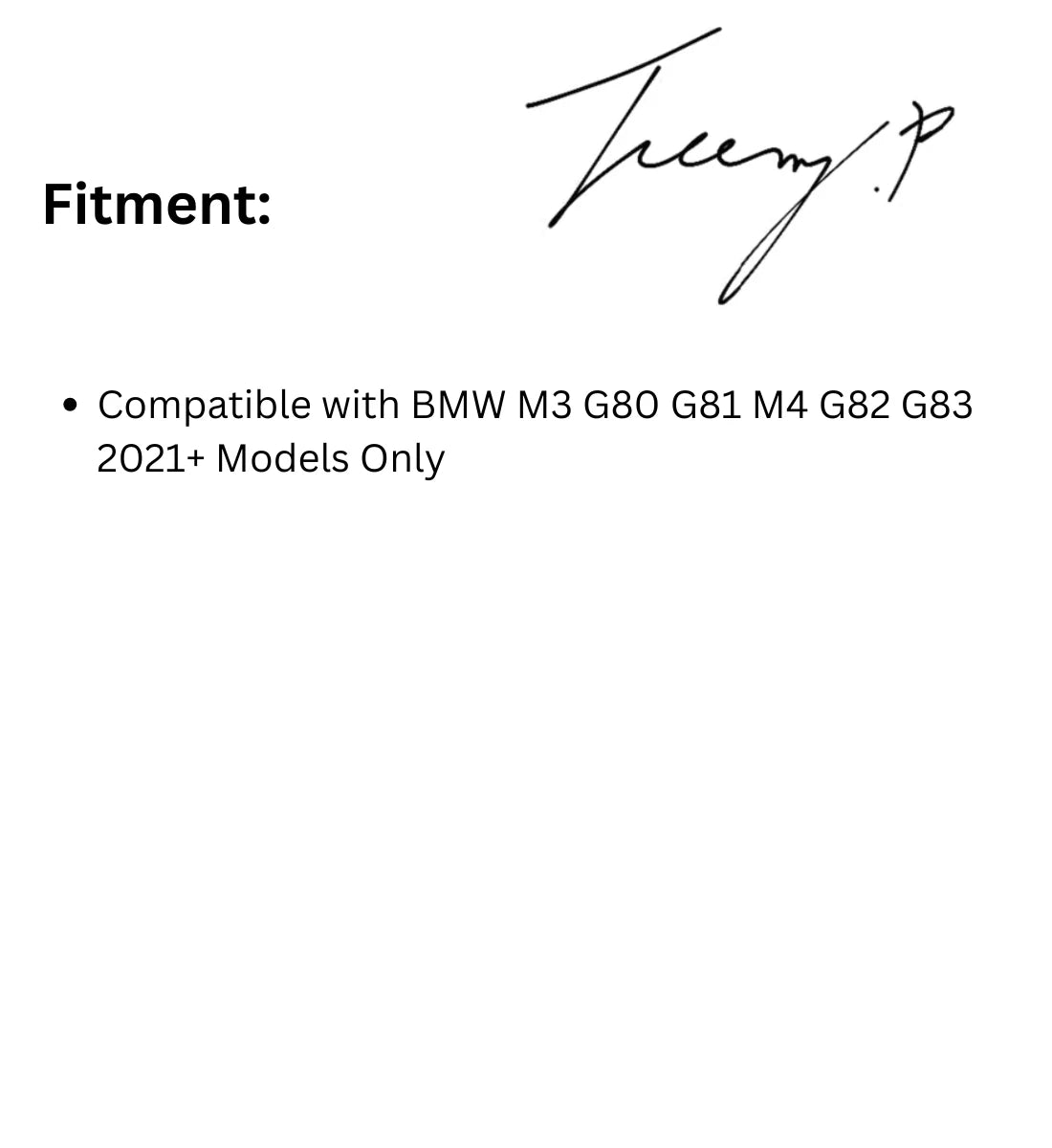 BMW M3 G80 M4 G82 G83 (2021+)