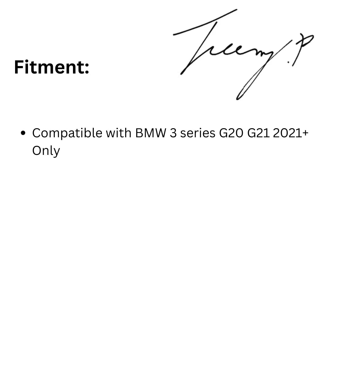 BMW 3 Series G20 G21 LCI (2021+) Front Kidney Grille Diamond Style Gloss Black