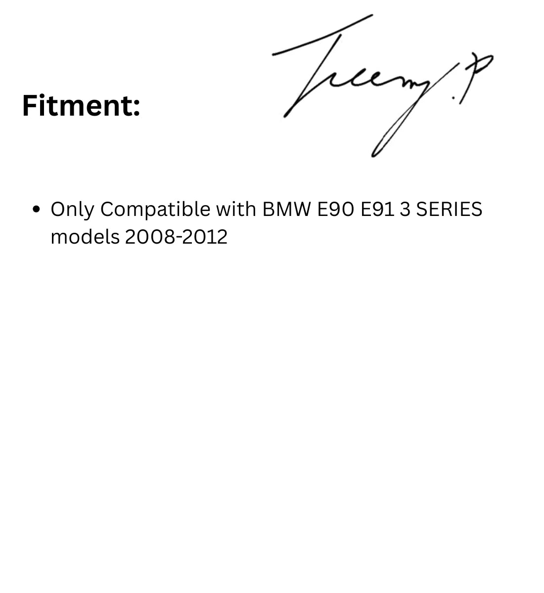Gloss black OEM-fit double-slat front kidney grilles installed on a 2008-2012 BMW 3 Series LCI (E90 / E91)