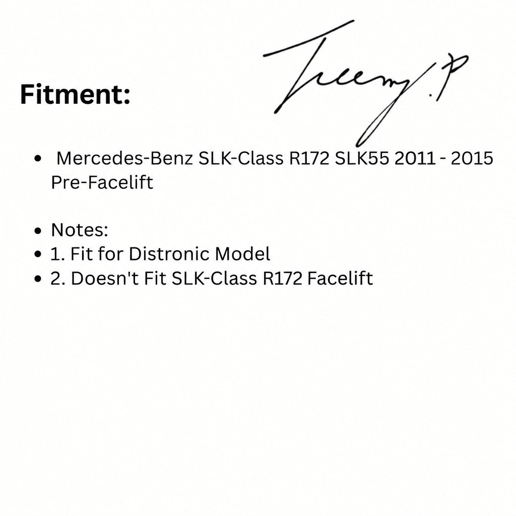 Mercedes R172 SLK (2011-2015) GT Style Front Grille Black GT-R AMG