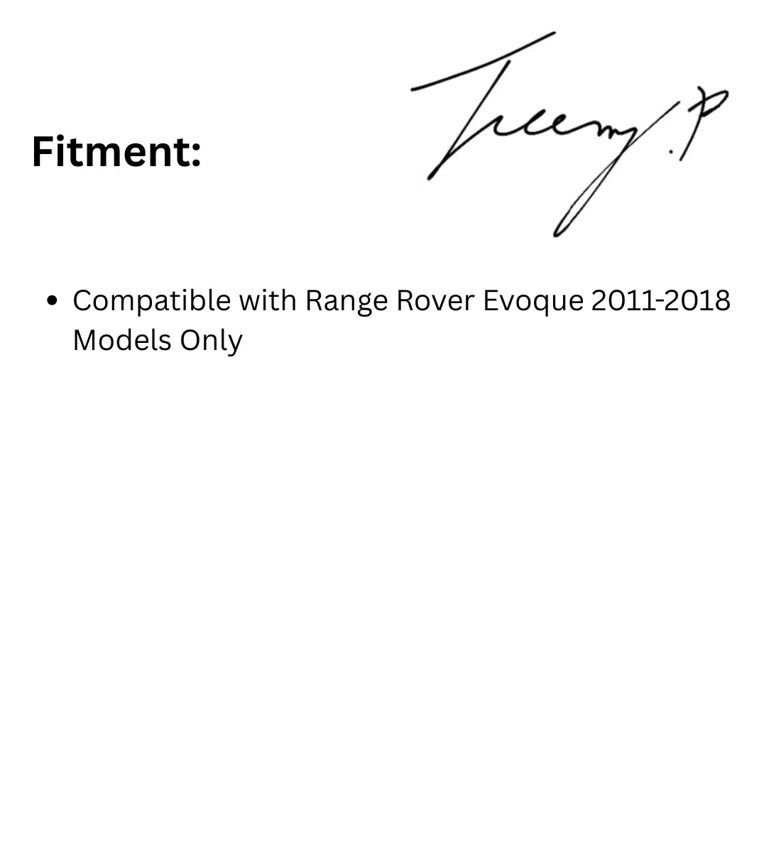 Range Rover Evoque Dynamic Style Front Grille Upgrade Gloss Black (2011–2018)