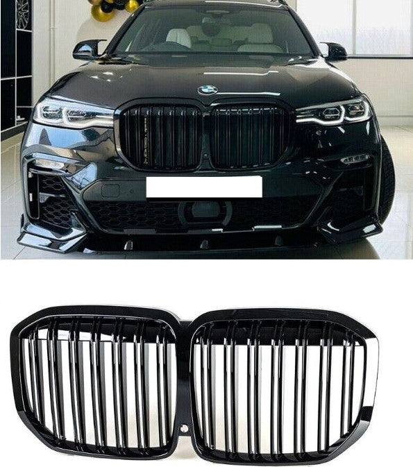 BMW X7 G07 FRONT KIDNEY GRILLES GRILLS DOUBLE SPOKE (2019-2021)