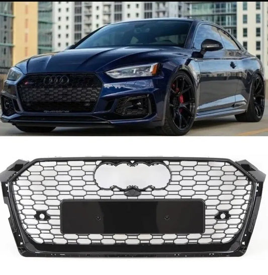 Audi RS5 F5 (2016-2020) Front Bumper Grille Honeycomb in Gloss Black