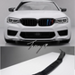 BMW M5 F90 2017 - 2020 RKP STYLE GLOSS BLACK FRONT BUMPER SPLITTER SPOILER LIP