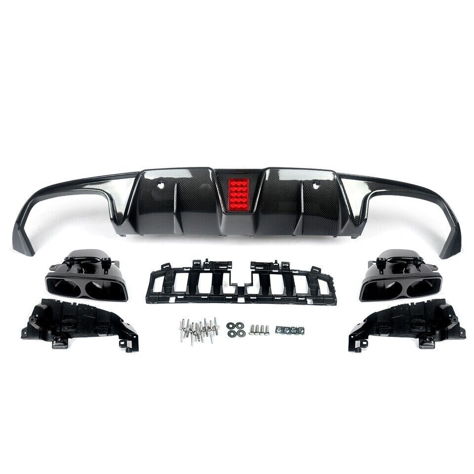 REAR DIFFUSER AMG C63 F1 LIGTH STYLE FOR MERCEDES C CLASS A205 C205 COUPE