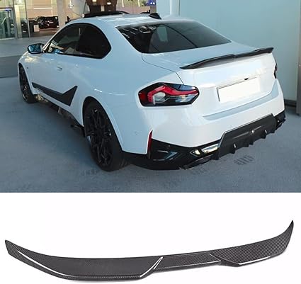 GLOSS BLACK REAR SPOILER LIP WING For BMW 2 SERIES 2021 G42 M240 230 220 M SPORT