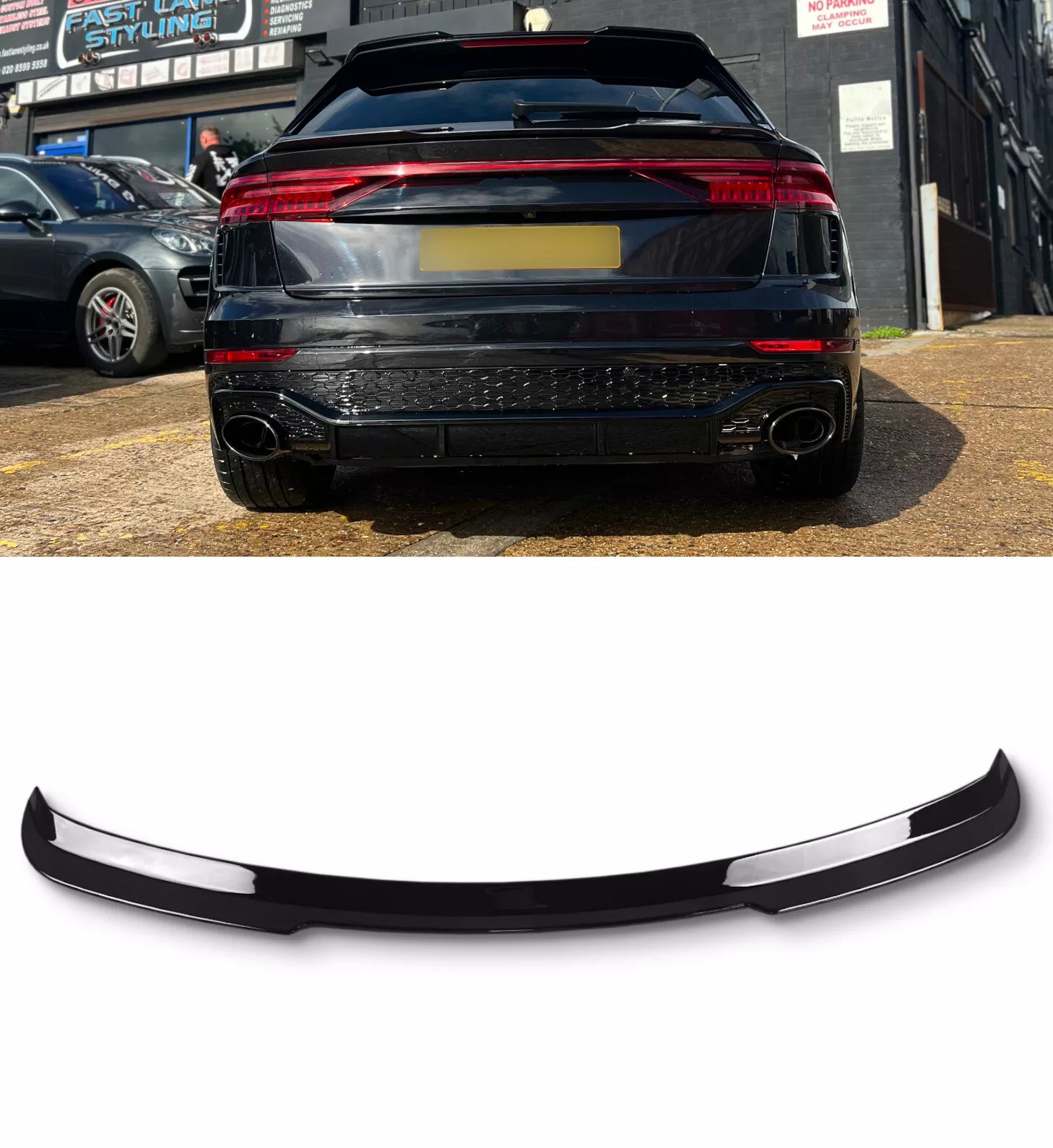 Audi SQ8 (2018+) Rear Roof Wing Lip Spoiler - Gloss Black Finish