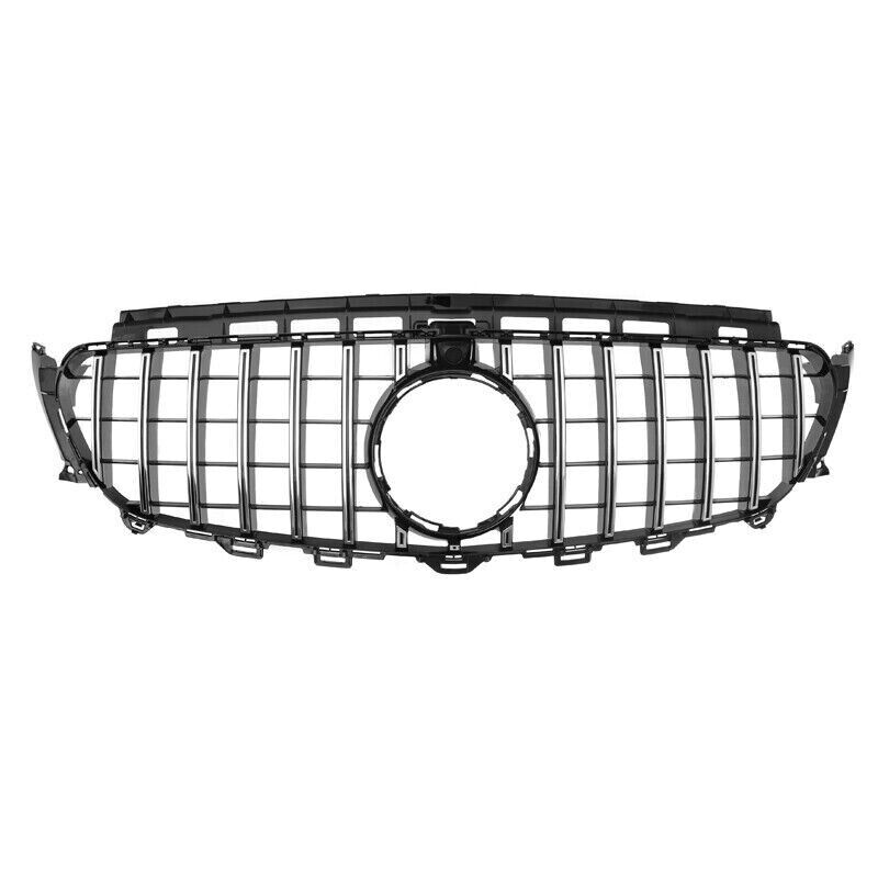 BLACK CHROME FRONT GRILLE GT PANAMERICANA STYLE FOR MERCEDES E-CLASS W213 16-20