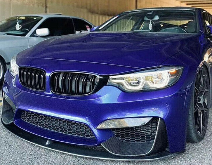 BMW M3 M4 CARBON PATTERN FRONT SPLITTER LIP SPOILER M SPORT