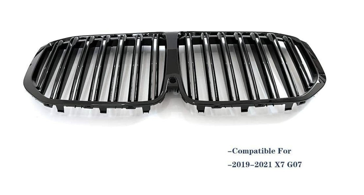 BMW X7 G07 FRONT KIDNEY GRILLES GRILLS DOUBLE SPOKE (2019-2021)