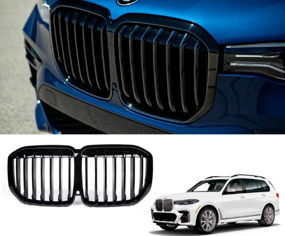 BMW X7 G07 FRONT KIDNEY GRILLES GRILLS DOUBLE SPOKE (2019-2021)