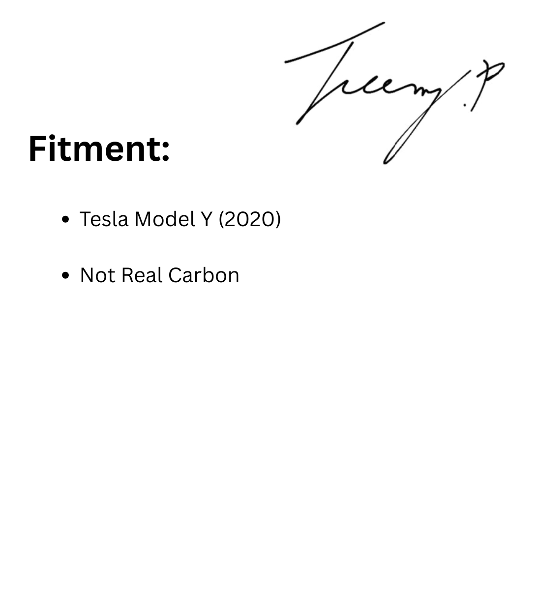 Tesla Model Y (2020) Carbon Effect Performance Boot Rear Trunk Lip Spoiler