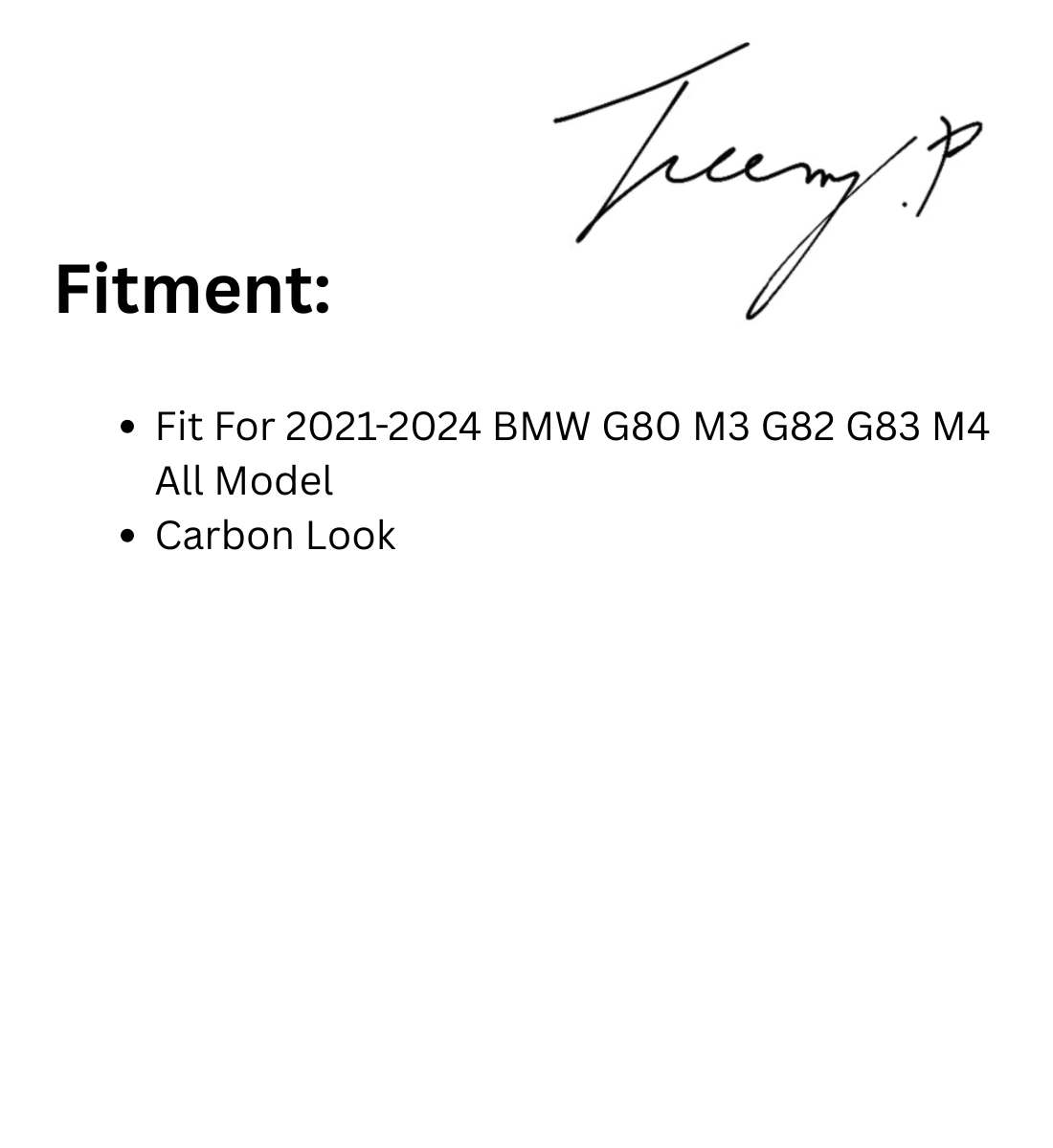BMW G80 M3/G82 M4 2021-2023 Dry Carbon Fiber CSL-Style Front Grill