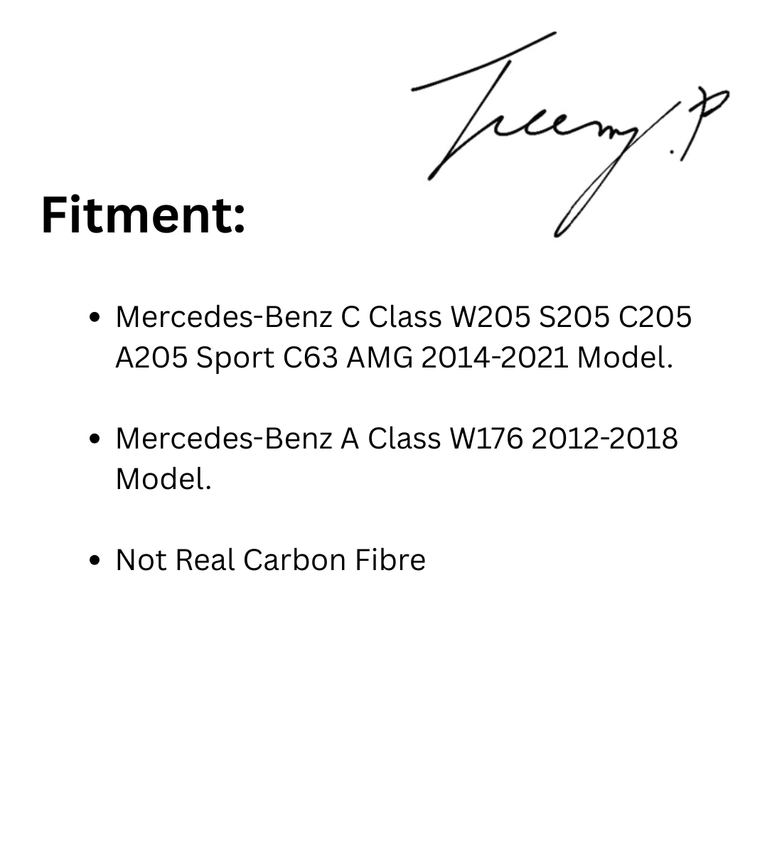 MERCEDES C CLASS W205 2014 - 2021 CARBON EFFECT SIDE SKIRT EXTENSIONS