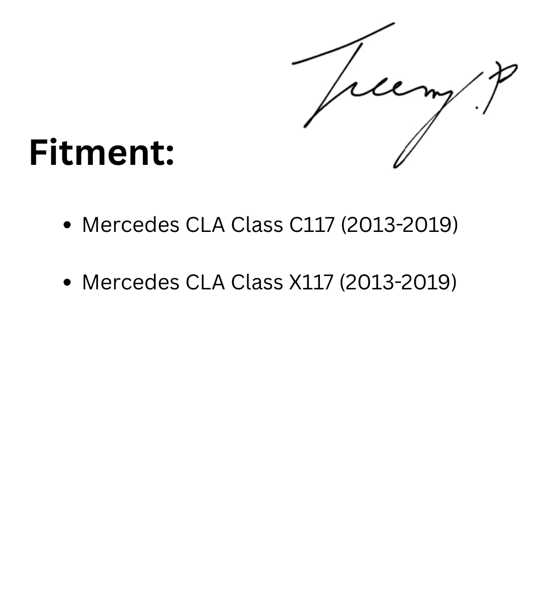 MERCEDES BENZ CLA W117 C117 2013 - 2018 BLACK PANAMERICANA GT STYLE FRONT GRILLE