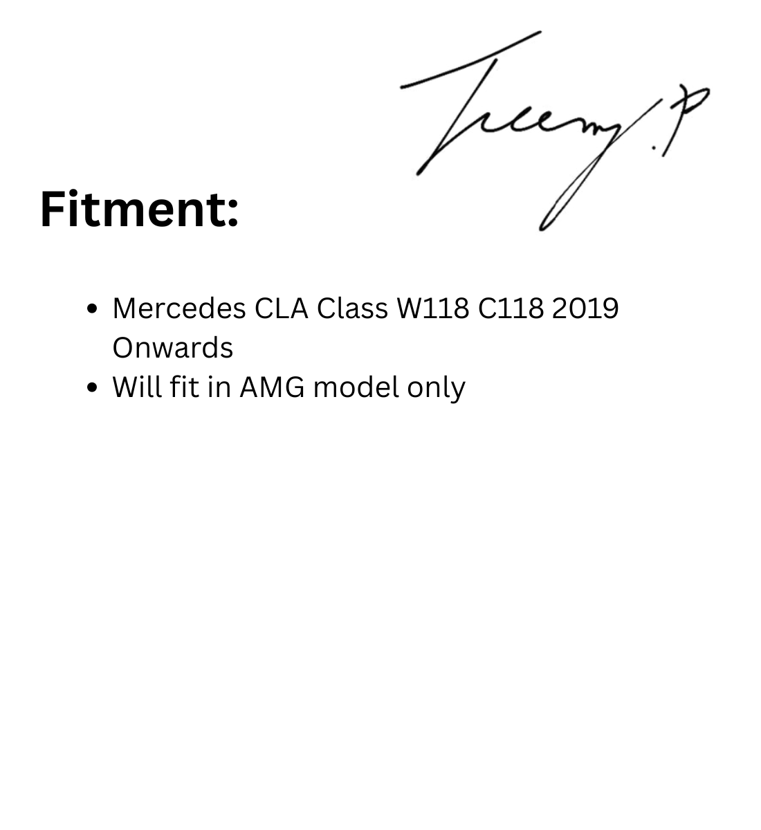 Mercedes CLA Class W118 C118 (2019+) CLA45S AMG QUAD TAIL PIPES REAR DIFFUSER BUMPER