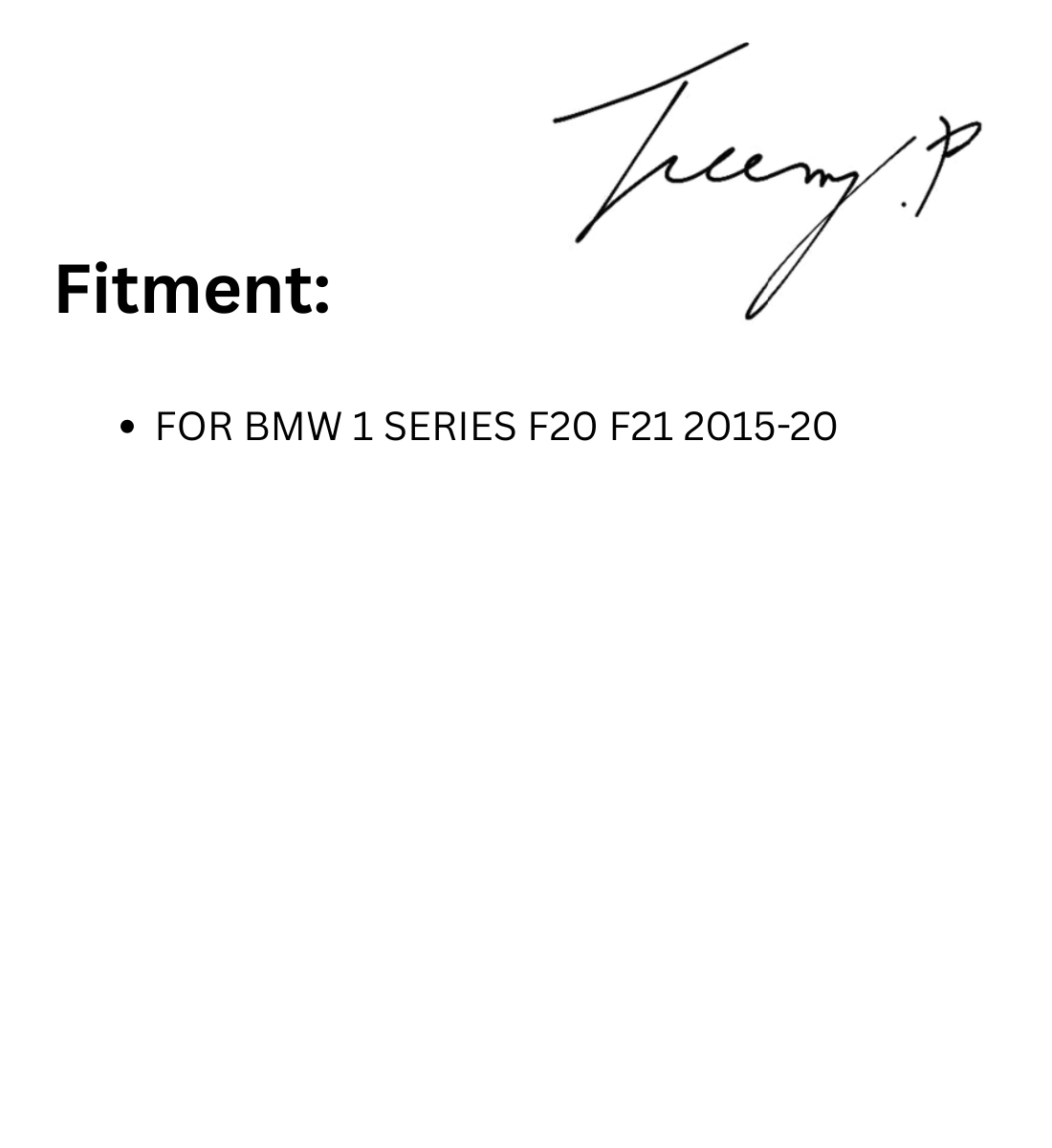 BMW 1 Series M135i M140i LCI Front Splitter (2015-2019) Bodykit Spoiler