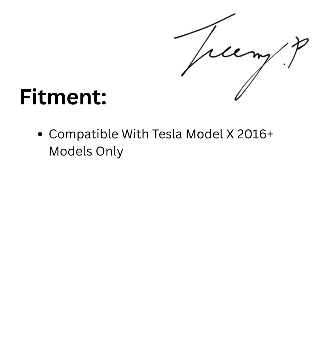 Tesla Model X (2016+) Real Carbon Fiber Side Skirt Extension Blades