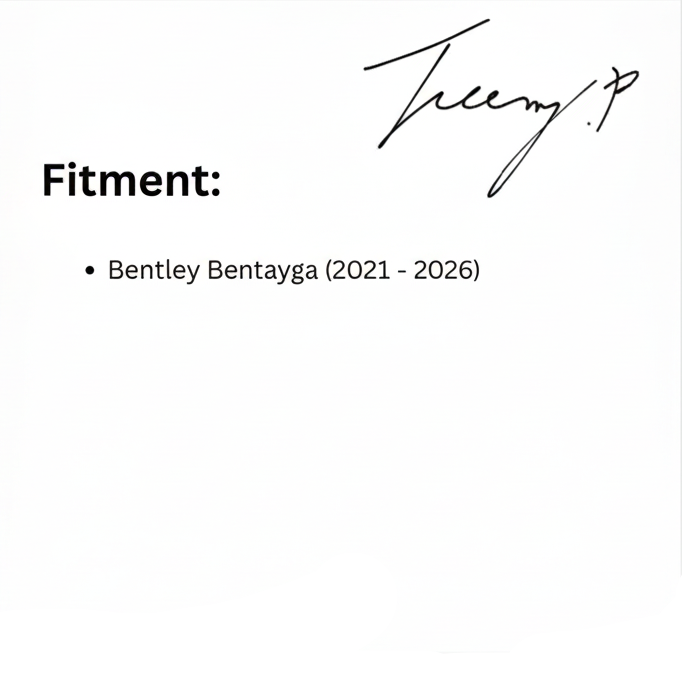 Bentley Bentayga 2021 - 2026 Mid Boot Spoiler Lip Rear Wing Body Kit