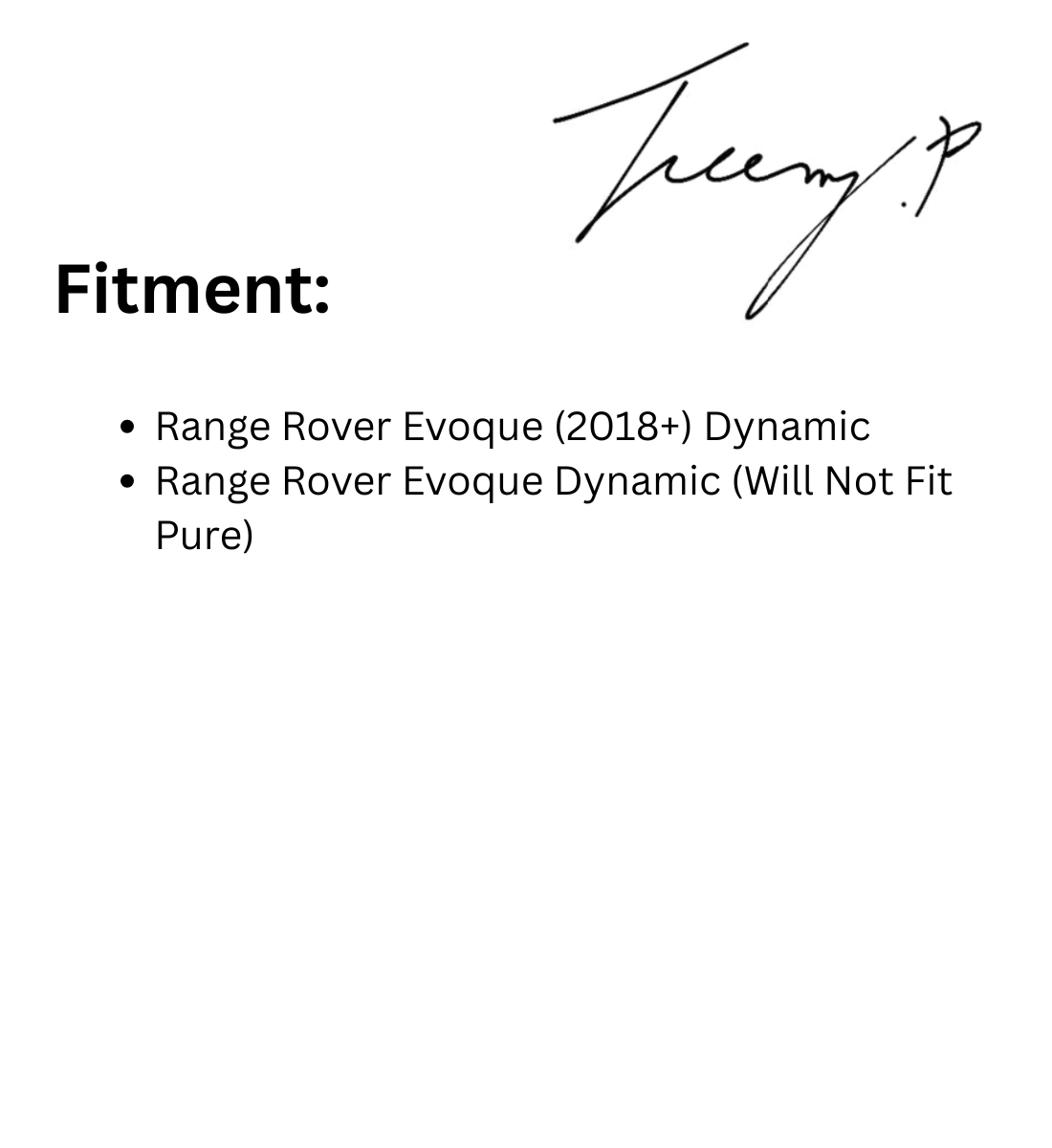 Range Rover Evoque (2018+) Dynamic Aluminium OE Style Side Steps Running Boards Black