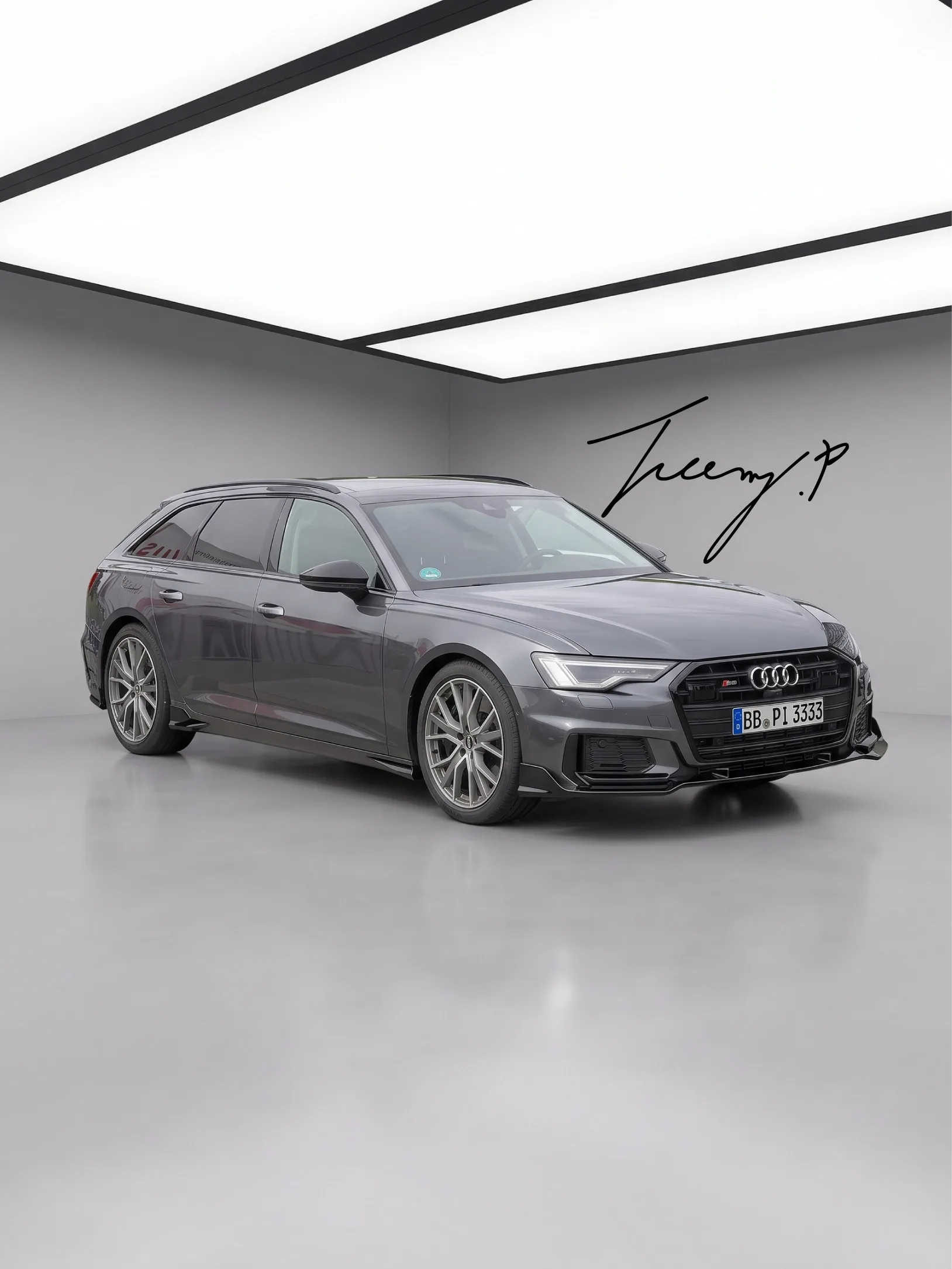 Gloss Black Front Splitter Spoiler Lip for Audi A6 S6 S Line C7 2016-2018