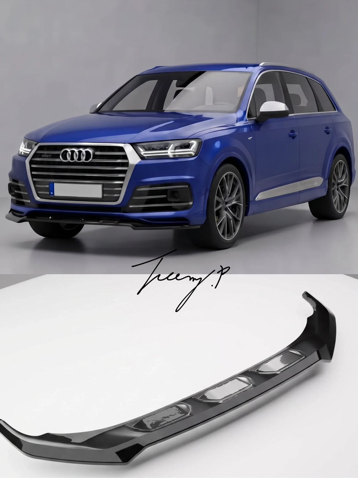 Audi SQ7 Mk2 Facelift (2019+) Front Splitter / Lip Spoiler