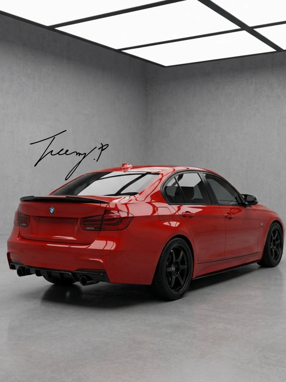 BMW 3 Series F30 2012-2018 Full Body Kit Front Lip Splitter Rear Diffuser and Boot Spoiler