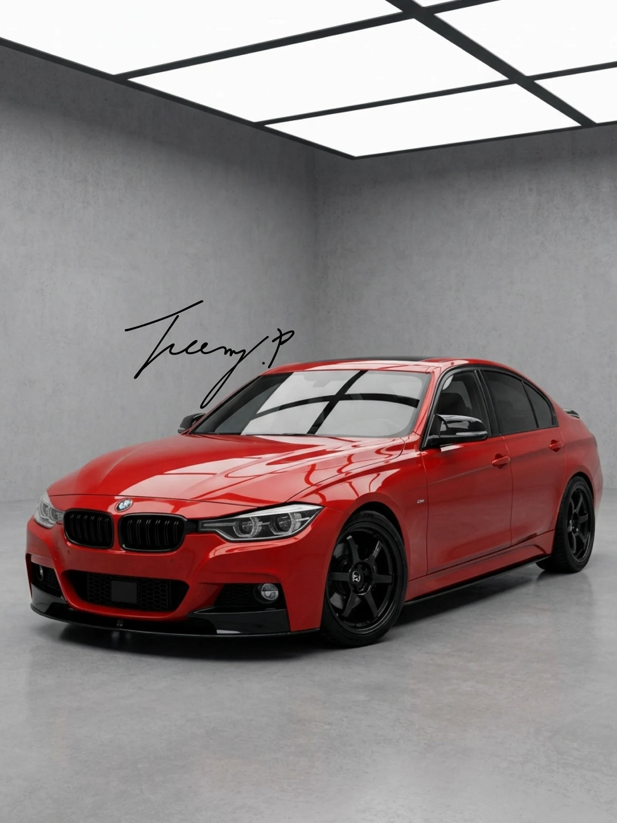 BMW 3 Series F30 2012-2018 Full Body Kit Front Lip Splitter Rear Diffuser and Boot Spoiler