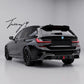M Performance front splitter, rear diffuser, and trunk spoiler body kit installed on a 2019-2025 BMW 3 Series G21 Touring (Estate)