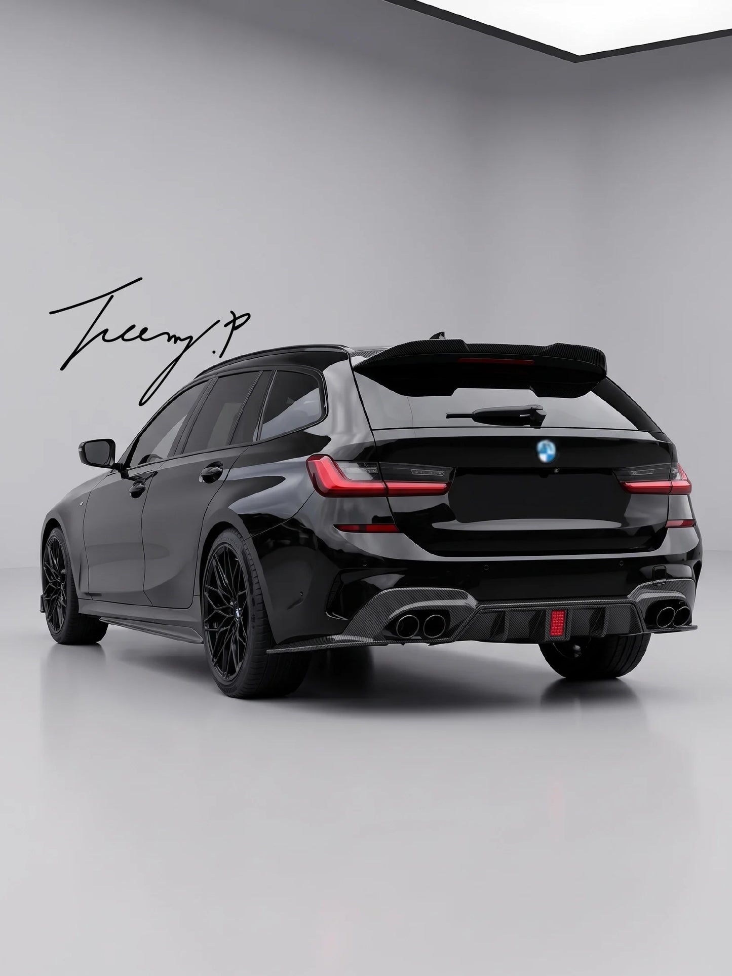 BMW 3 Series G21 2019-2025 M Performance Front Splitter Diffuser Spoiler Body Kit