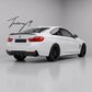 Front lip splitter, side skirts, and rear diffuser body kit installed on a 2014-2020 BMW 4 Series F32 Coupe